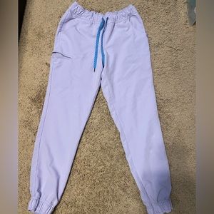Jaanuu purple scrub bottoms